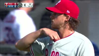 [Highlight] Aaron Nola ties MLB record for 10 consecutive strikeouts.