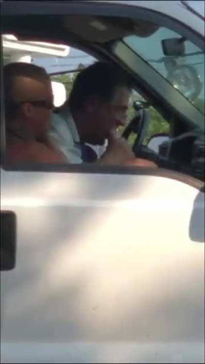 Guy gets caught sucking his girls toes in traffic