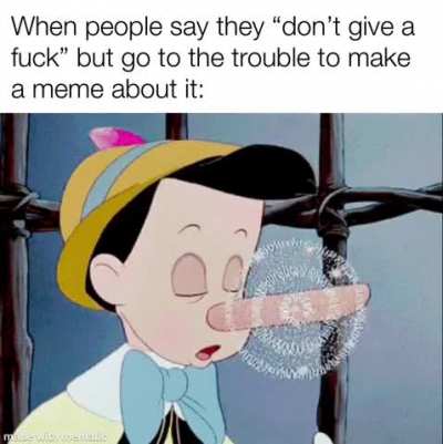 You must give a bit of a fuck
