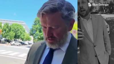 Massie pulls out his own phone to film Fox reporter pressing him on affair rumors and turns the tables by asking if he watches gay porn 🗿