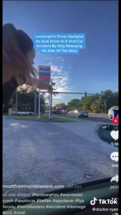 Lamborghini crash drama update