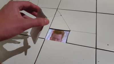 An usual bathroom tile