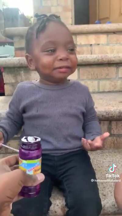 Poor little frustrated baby 💀