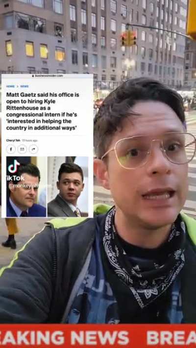 Matt Gaetz + Kyle Rittenhouse = 🤢🤮