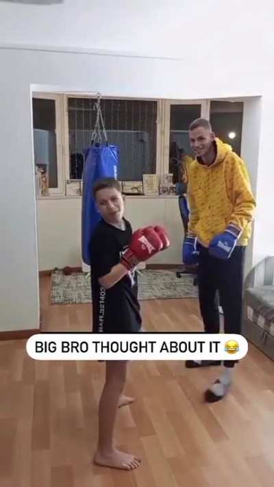 Valuable lesson from little bro