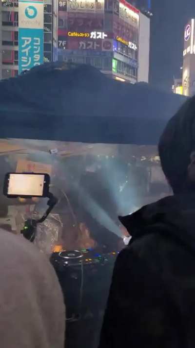 That rave party in front of Shibuya station last night was legit