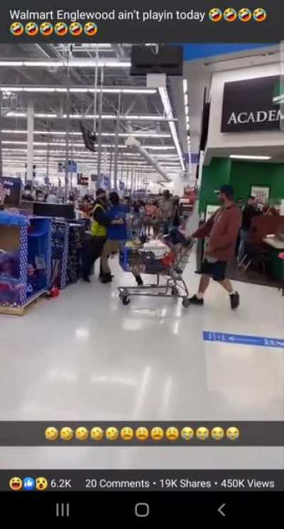 Asleep at Walmart