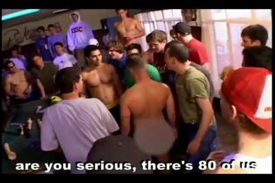 When you rent a fraternity house to shoot your movie
