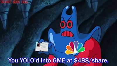 ❗️🧠 Patrick Star and the GME Conundrum 😂❗️ A Fully Voice Acted Meme on How there’s no Bargaining with the Apes 🦍🦍🦍💎🙌🏼 Happy Sunday ❤️ (Posted with FULL Permission from u/StonkeyKongHODL bc of His Young Account Age) 🚀🚀🚀🚀🚀