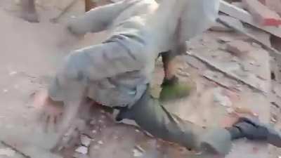 Karenni Nationalities Defense Force Attacking Myanmar Junta Positions and Escorting Recently Captured Soldiers/Family Members in Shadaw, Kayah State