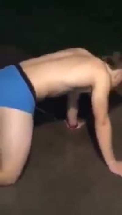 Idiot fights nausea