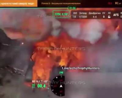 Russian Tank Suffers A Catastrophic Cook Off.