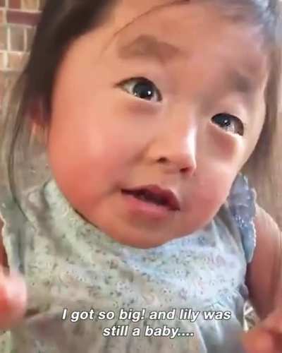 A little girl tells her adoptive mom how she and her sister felt when they first met her