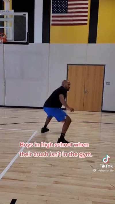 Knowing your crush is in the gym