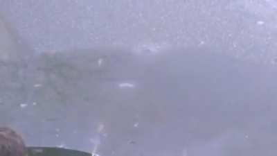 Bottle rocket under ice