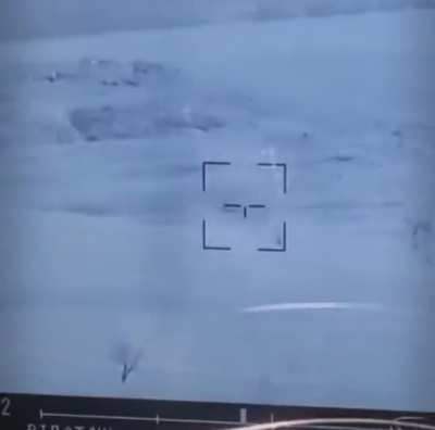 Ukrainian Stugna-P ATGM strike on Russian troops.