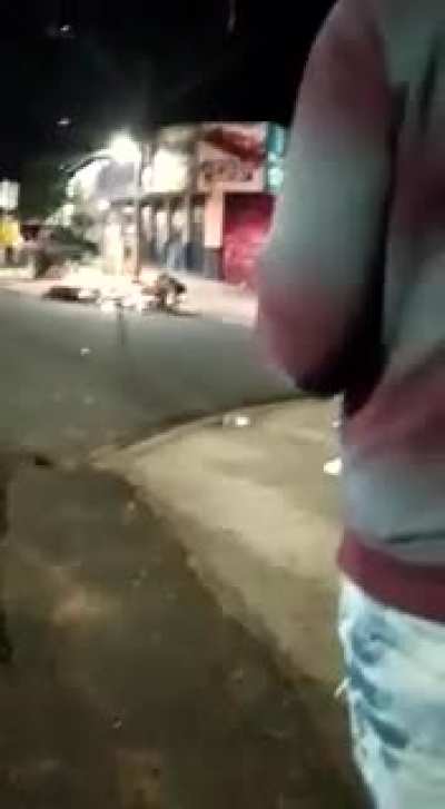 Police officer in Parana, Brazil, using 