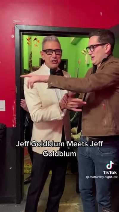 Jeff Goldblum meets Jeff Goldblum
