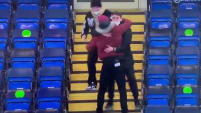 Thiago Silva, Mason Mount and Jorginho celebrating Emerson’s late goal