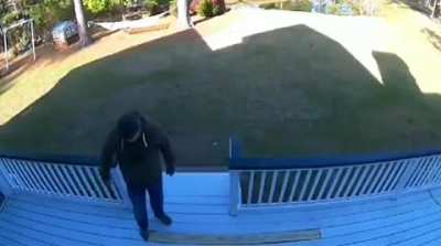 Man wanted to test the stability of the piece of wood he had changed.
