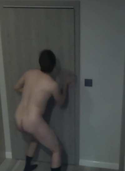 Locked out naked man discovers security camera
