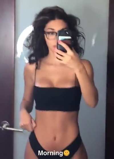 In black