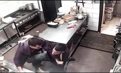 Man stabs fast food employee and gets chocked