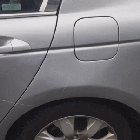 Inches away from becoming the meat in a car sandwich