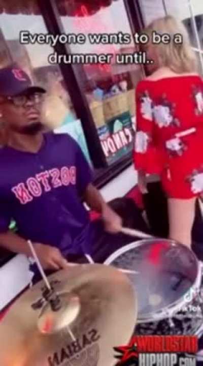 Just let the man play his Drums