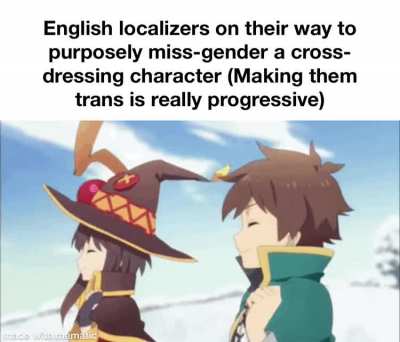 “Invalidating a whole community’s existence is super progressive guys, trust me.”