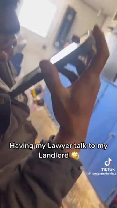 His lawyer handled his landlord in a very professional manner