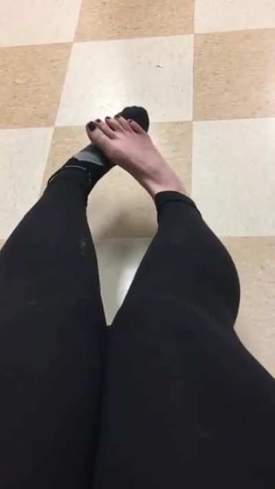 Socks on or off?