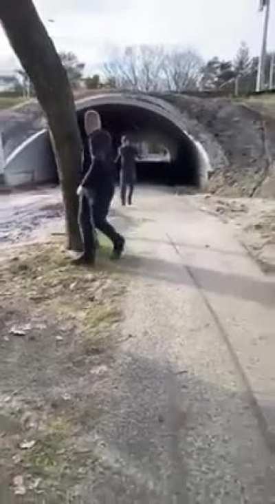 Fireworks in the tunnel create a giant shockwave