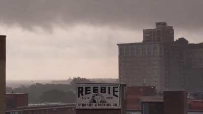 Rotation (tornado??) over Navy Pier