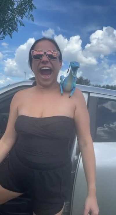 She’s not a dog mom she’s a dragon mom ..