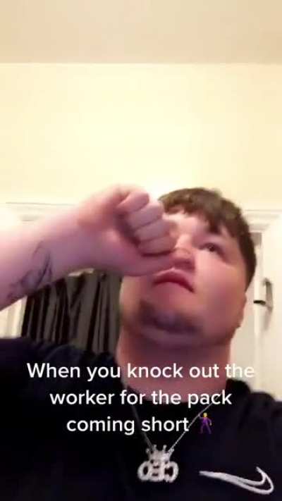 When Drillz knocked out the worker for the pack