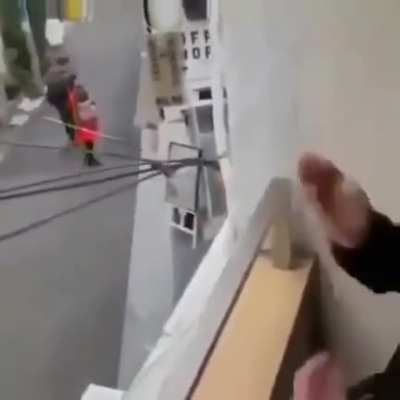 Playing the touching electrical wires challenge