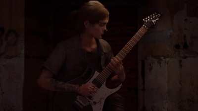 Ellie plays Tim's Classical Dragon riff on Steve Vai's Ibanez (animation by me)