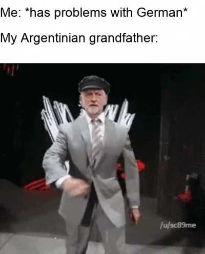 He keeps telling me stories about being a chancellor or something, funny guy