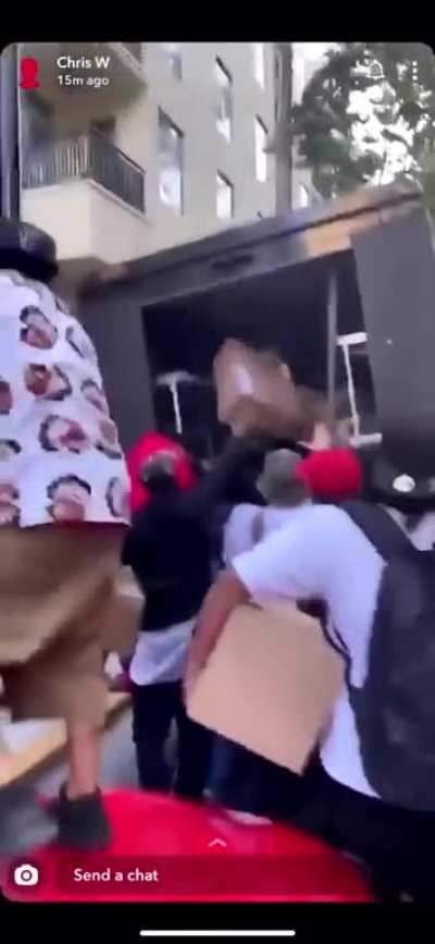 Protestors steal packages from UPS car in San Jose