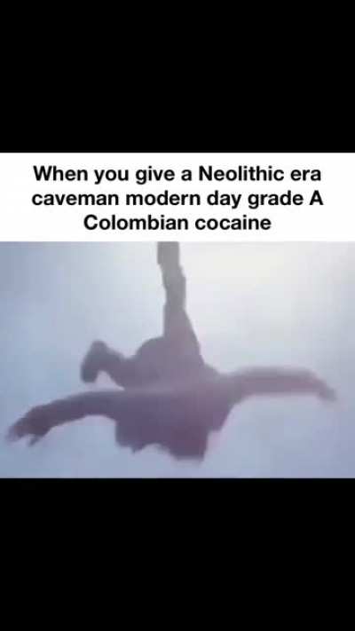 Caveman gonna fly