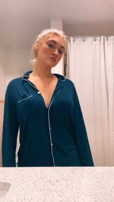 In the bathroom