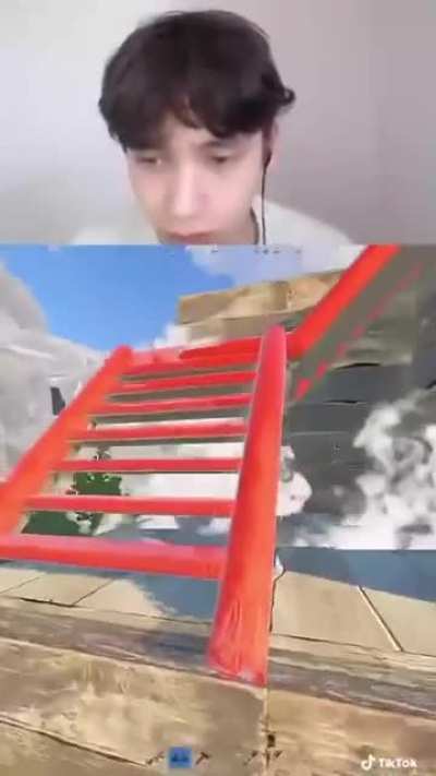 My man thinks he is in fortnite