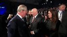 Prince Charles doesn't shake hands with Mike Pence.