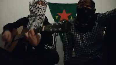 Antifascists from Ireland singing a different version of the music 