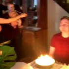 Perfectly cut birthday