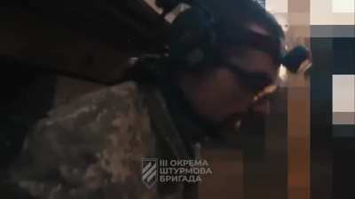 AS-90 155mm self-propelled howitzer crew working against Russian paratroopers somewhere in the Luhansk front. 3rd Separate Assault Brigade. May 2024