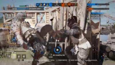 Almost lost his lucky axe