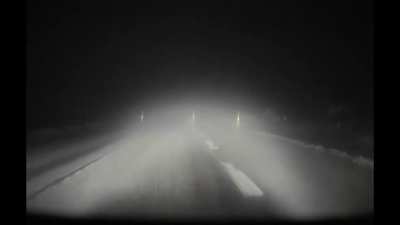 Aquaplaning near miss