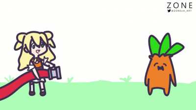 Nene gives us some water
